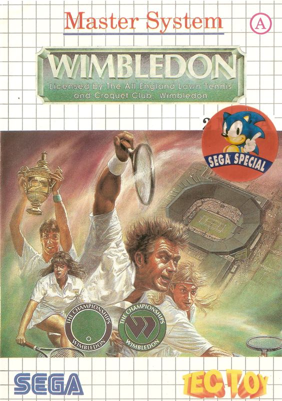 Wimbledon II box art for Sega Master System
